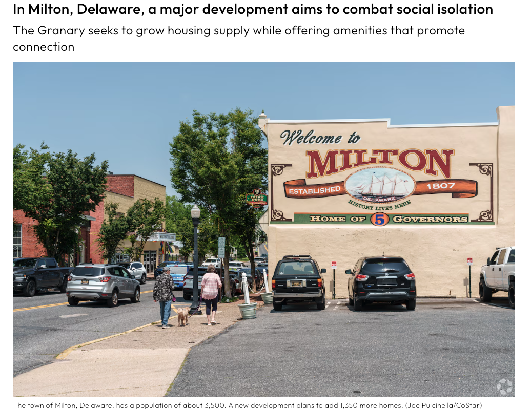 Homes.com: In Milton, Delaware, a major development aims to combat social isolation